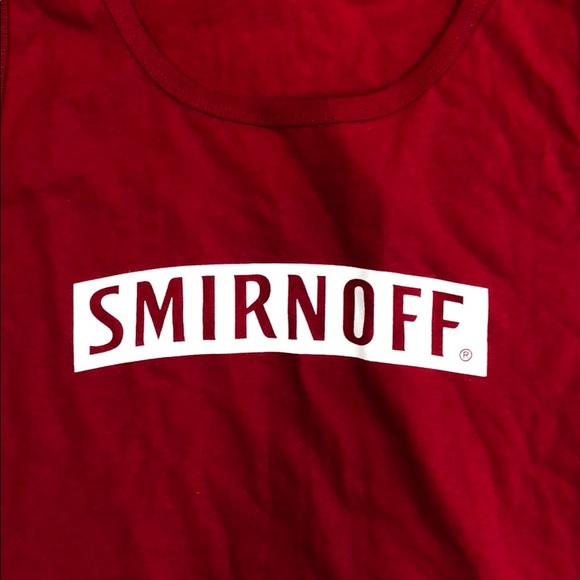 Men’s Red Smirnoff Tank Size L - Picture 4 of 4